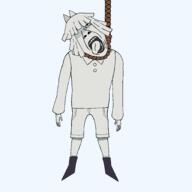 ack boot claire_fpe clothes female fpe fundamental_paper_education hair hand hanging open_mouth protagonist rope suicide sweater tongue tongue_out variant:bernd variant:gapejak // 2048x2048 // 54.9KB