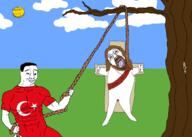 ack buff flag:turkiye hanging jesus muscles rope sun tree turkiye variant:bernd variant:chudjak // 2100x1500 // 462.5KB