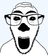 bones glasses halloween no_eyes open_mouth skeleton soyjak stubble variant:dylanjak // 552x650 // 13.1KB