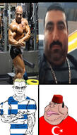 blue_eyes buff clothes cross eyes_like_the_o-o-cean flag:greece flag:turkiye glasses greece hat irl_photo star_and_crescent subvariant:muscular_chud subvariant:unbotheredchud traditionalism turk turkiye turkroach variant:chudjak variant:meximutt yellow_hair // 720x1271 // 210.8KB