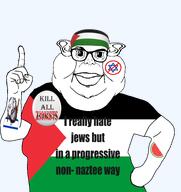 david_star glasses israel jewish_nose kike obese palestine rope subvariant:branigger subvariant:sassy_brandon variant:brandon watermelon // 717x762 // 115.1KB