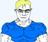 a10_eyes aryan brap braphog miko_(namefag) mikobowl slopjak subvariant:chudjak_front variant:chudjak yellow_hair // 1059x929 // 62.8KB