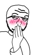 arm blushing glasses hand null soyjak stubble sweater variant:nulljak // 350x537 // 26.8KB