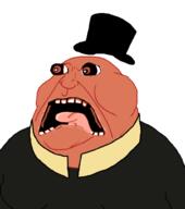 capitalism communism open_mouth pig pink_skin shocked subvariant:doctos top_hat variant:meximutt // 888x1000 // 131.1KB