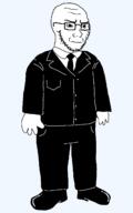 angry clothes full_body glasses scientoloju scientoloju_(user) soyjak stubble suit variant:soyak // 1000x1600 // 19.0KB