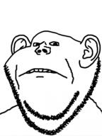 ear frown no_eyebrows sad soyjak stubble variant:impish_soyak_ears // 448x599 // 168.4KB