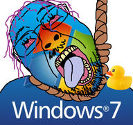 babyduck bloodshot_eyes crying dead duck g_(4chan) hanging rope stubble suicide technology tongue tranny variant:bernd windows_7 // 768x719 // 307.6KB