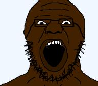 bald big_lips brown_skin flat_nose glasses ksi negro open_mouth stubble transparent_background variant:ksijak // 816x720 // 12.5KB