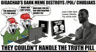 poltard amphibian frog ifunny make_america_great_again meme nas:gigachad nas:pepe nas:wojak open_mouth pepe_the_frog rdarkmemes seething text variant:soyak // 2816x1536 // 6.6MB