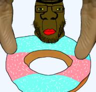 beard brap braphog brown_skin chud_(boorufag) chud_(soybooru) donut dreamybull fat fnfpedo foot_fetish glasses hamas_2(namefag) hijab meta:op_took_a_selfie_of_xerself mutt neutral nigger obese png satoko_fans_arent_white_(namefag) template trend:slopjak variant:chudjak variant:markiplier_soyjak // 788x755 // 240.0KB