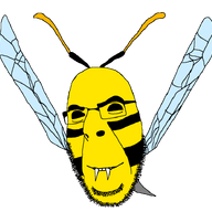 animated antenna bug glasses smile soyjak stubble variant:cobson wasp wing // 1200x731 // 175.0KB