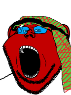 arab beetroot broot_(user) brown_skin food glasses open_mouth red_skin series:brootiverse stubble teeth variant:impish_soyak_ears vegetable // 598x800 // 25.5KB