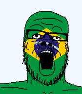 brazil country countrywar eyebrows flag flag:brazil glasses meta:flagspam meta:not_a_fucking_duplicate mustache nose open_mouth soyjak stubble text transparent_background variant:a24_slowburn_soyjak wrinkles // 454x520 // 25.7KB