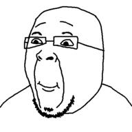 fat glasses happy muhammad_ali smile soyjak stubble variant:alijak // 468x469 // 8.0KB