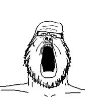 distorted glasses mustache open_mouth soyjak stubble template variant:a24_slowburn_soyjak // 454x520 // 32.7KB