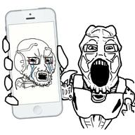 bionicle crying holding_object lego phone variant:cryboy_soyjak variant:markiplier_soyjak // 1824x1816 // 189.5KB