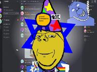 WHOLSOME autism brimstone discord gape israel regretevator roblox subvariant:wholesome_soyjak troonslop variant:gapejak xitter // 400x300 // 1.3MB