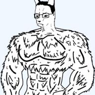 ear furry glasses muscular_male variant:chudjak // 800x800 // 31.7KB