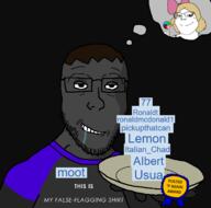 arm award bald blush bow candy closed_mouth clothes drool earless falseflag female femjak food glasses hair hand happy holding_lollipop holding_object holding_plate jake jakparty_soy jartycuck lollipop moot moot_(namesubhuman) moot_(user) name_tag namefags ominous open_mouth pedophile pedophilia plate smile smirk smug soyjak speech_bubble stubble subvariant:soylita template thinking variant:gapejak variant:platejak yellow_hair // 1366x1350 // 255.5KB