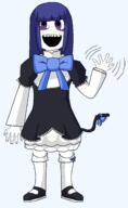 anime bernkastel clothes female full_body hair hand open_mouth purple_eyes purple_hair umineko variant:soytan video_game visual_novel wave // 1352x2196 // 153.8KB