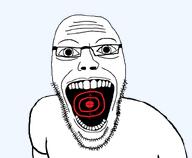 bald gaping_mouth glasses looking_at_you stubble target teeth transparent_background variant:sixtyseven // 812x667 // 25.5KB