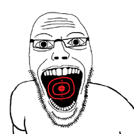 bald gaping_mouth glasses looking_at_you stubble target teeth transparent_background variant:sixtyseven // 812x667 // 25.5KB