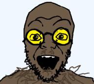 admin brown_skin glasses nose open_mouth pajeet root root_(user) smile stubble variant:fluxjak yellow_eyes // 355x320 // 7.7KB