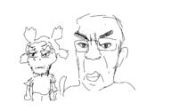 2soyjaks 4chan angry anime closed_mouth clothes ear glasses hair oekaki redraw soyjak stubble variant:chudjak variant:unknown yotsoyba // 1616x1051 // 105.8KB