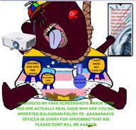 android angry artist:bulgarian black_skin bloodshot_eyes bulgaria bulgarian_(user) child_sexual_abuse_material cope discord ear flag:venezuela greentext hanging nazism open_mouth phone projection queen_of_hearts red_(user) rope subvariant:kranos subvariant:pissbaby temu text tranny variant:impish_soyak_ears venezuela venezuelan_(user) // 1244x1193 // 163.9KB