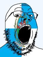 bird brazil flag flag:rio_de_janerio glasses looking_at_you open_mouth portuguese_text rio_de_janerio soyjak star_(symbol) stubble teeth text transparent_background variant:gapejak // 600x800 // 104.5KB