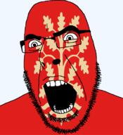 agder angry county flag flag:agder glasses hair looking_to_the_left norway open_mouth plant soyjak stubble teeth thick_eyebrows transparent_background tree variant:cobson // 721x789 // 80.9KB