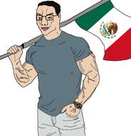 castizo chud chudcel flag flag:mexico mexican_flag mexico muscular_male subvariant:muscular_chud2 variant:chudjak // 1834x1913 // 576.9KB