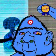 album_cover award blood blue_skin boogers cross earwax hand milkreset music orange_eyes scar shepherd_folly soos target tattoo tear_drop trans_teeth variant:ishish_soyak_ears // 464x464 // 360.8KB