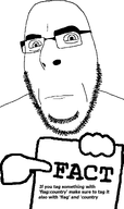 country fact glasses hand holding_object looking_at_you neutral psa sign soyjak stubble text variant:cobson // 775x1300 // 54.9KB