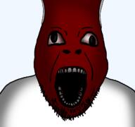 blood bloodshot_eyes bridge_worm gore monster open_mouth skinned_face trevor_henderson variant:bernd // 1200x1125 // 241.2KB