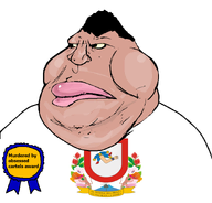 animal arm award brown_skin cartel colima fat flag flag:colima gynaecomastia hair hand jaguar lips mexico meximutt murder obese open_mouth soyjak spanish_text state teeth text tongue transparent_background variant:meximutt white_skin yellow_teeth // 888x849 // 116.2KB