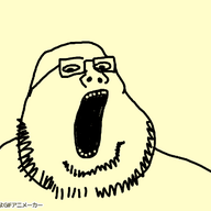 animated glasses oekaki poyopoyo pyokopyoko redraw soyjak stubble variant:unknown // 400x333 // 191.1KB