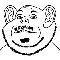 closed_mouth ear frown goatee meta:ai_generated mustache redraw soyjak stubble subvariant:felix subvariant:impaish variant:impish_soyak_ears wrinkles // 960x960 // 25.4KB