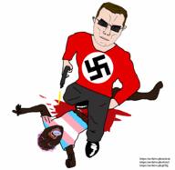 14 88 1488 absolute_nigger_obliteration ack aryan based black_skin blue_eyes brown_hair brown_skin chud_(boorufag) chud_(soybooru) flag:transgender_pride glasses gun keyed meta:op_took_a_photo_of_xer_getting_murdered pol_(4chan) shades subvariant:chudjak_front subvariant:muscular_chud total_aryan_victory total_tranny_death tranny troon truth truth_nuke trvke trvth trvthnvke variant:bernd variant:chudjak white_skin // 2000x1944 // 347.3KB