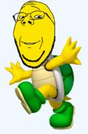 koopa koopa_troopa mario subvariant:wholesome_soyjak super_mario_bros super_mario_brothers variant:gapejak // 826x1245 // 428.7KB