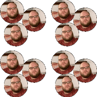 2019 3dgifmaker animated beard closed_mouth clothes distorted ext=gif fat fat_duel glasses irl open_mouth red_tshirt schizo soyboy subvariant:fatjak_irl tshirt variant:fatjak // 250x250 // 966.0KB