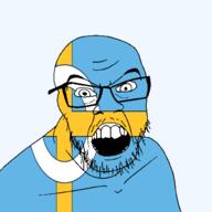 angry british flag flag:skye glasses hair looking_at_you mustache open_mouth scotland skye soyjak stubble teeth united_kingdom variant:feraljak // 1500x1500 // 96.2KB