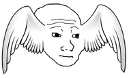 angel head nas:wojak religion white_background white_skin wing // 812x486 // 169.4KB