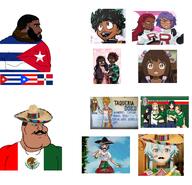 2soyjaks anime_female ayanami_rei boku_no_hero_academia caribbean chad clothes corona_(beer) cuba cuba_vs_mexico cubanigger demon_slayer dominican_republic dragon_ball fat flag goku k_on mask meta:keep_the_original_tags mexico mustache neon_genesis_evangelion nigger pokemon puerto_rico series:mexico_is_white sinon sombrero son_goku spy_x_family subvariant:mexiaryan sword_art_online taco variant:ferdinanddist variant:meximutt // 1369x1318 // 1.4MB