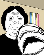 background blahaj forehead_wrinkles hair map_(pedophile) pedophile subvariant:neutralplier tranny variant:alicia variant:markiplier_soyjak variant:unknown // 1080x1350 // 51.7KB