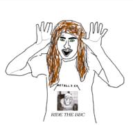 album_cover bbc dave_mustaine gooner its_over long_hair megadeth metal_(music) metallica music padded_cell red_hair text thrash_metal variant:feraljak variant:unknown // 1147x1080 // 463.7KB