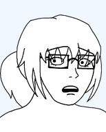 concerned female femjak foidjak glasses hair half_open_mouth long_hair scared series:foidjaks subvariant:soygirl variant:soyak // 788x980 // 41.9KB