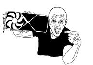 arm clothes ear graphic_card hand holding_object holding_phone open_mouth pointing tshirt variant:unknown // 921x648 // 14.9KB