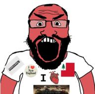 angry arm badge beard clothes flag glasses heart hearts_of_iron i_love minecraft new_england open_mouth red_skin soyjak subvariant:science_lover tshirt variant:markiplier_soyjak video_game // 506x500 // 194.8KB