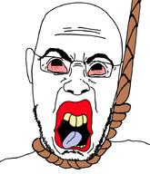 ack angry beard bloodshot_eyes crying dead ear glasses hanging looking_at_you meta:tagme open_mouth template variant:halojak // 620x720 // 137.9KB